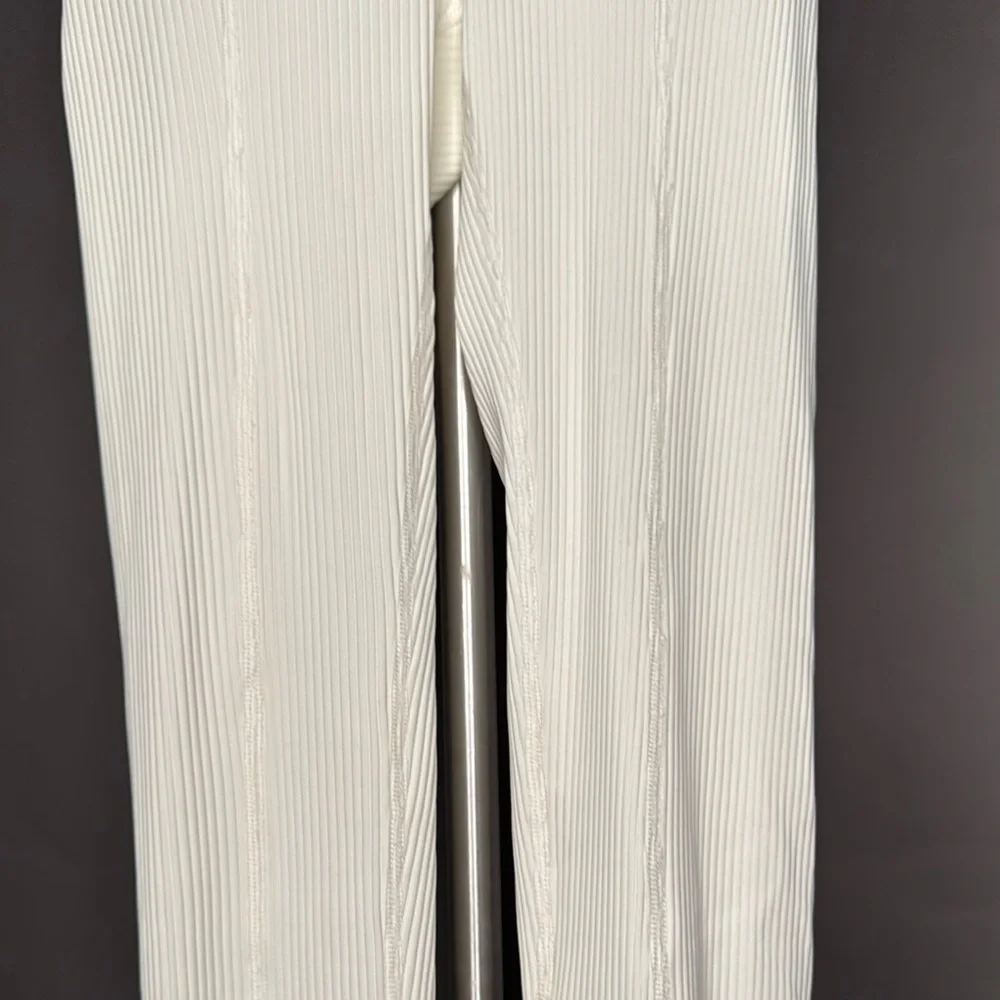 NWT YEAR OF OURS Ribbed Football Leggings Lace-Up Pants • White • XS - Picture 9 of 14